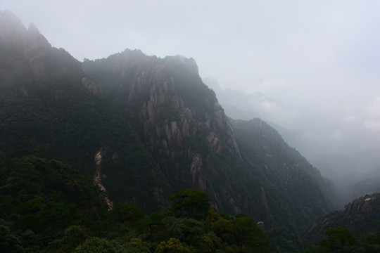 江西上饒三清山 水墨三清山