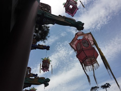頤和園蘇州街的燈籠