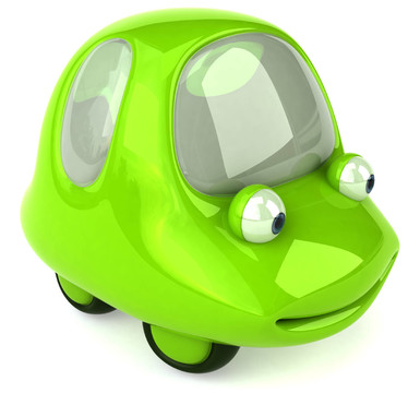 綠色汽車