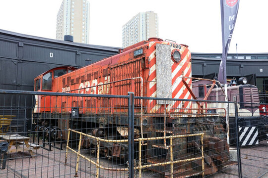 鐵路工程機(jī)械 鐵道博物館 車廂