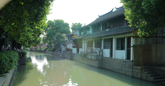 練塘古鎮(zhèn) 練塘 古鎮(zhèn)老街 廊棚