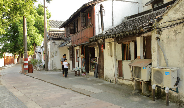 練塘古鎮(zhèn) 練塘 古鎮(zhèn)老街 廊棚