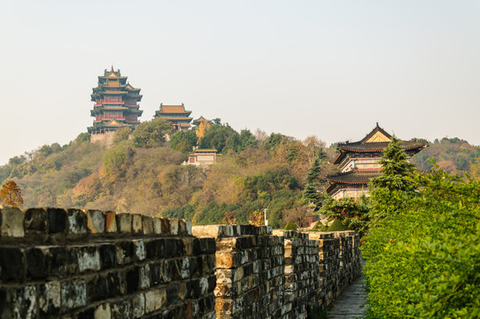 明城墻和閱江樓