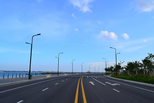 湛江廣州灣大道漁港公園段