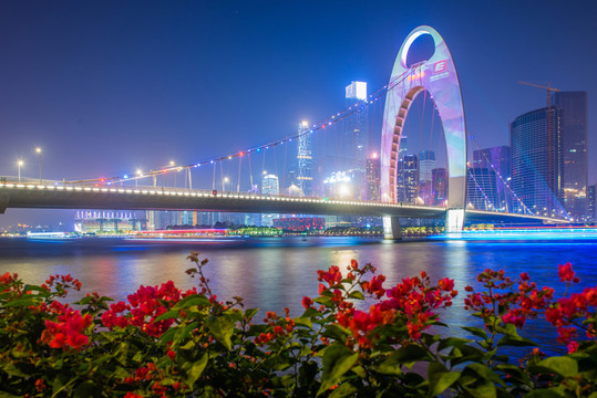 廣州獵德橋夜景