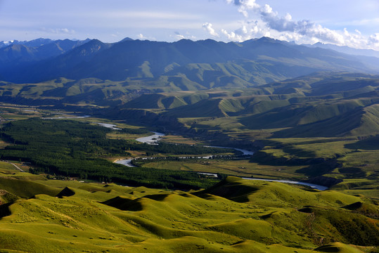 喀拉峻草原闊克蘇大峽谷風(fēng)光