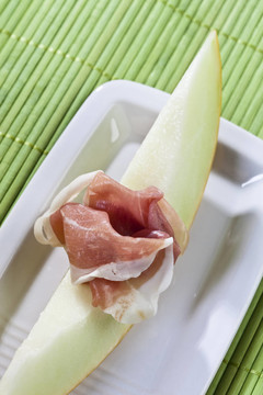 蜜瓜和帕爾瑪火腿