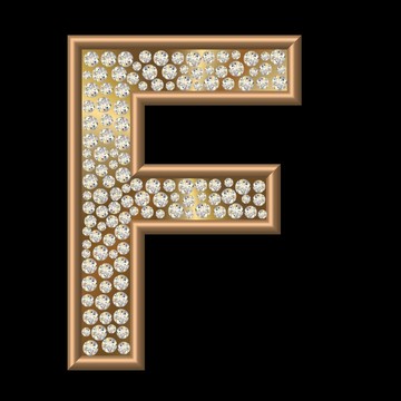 金色鑲有鉆石的信