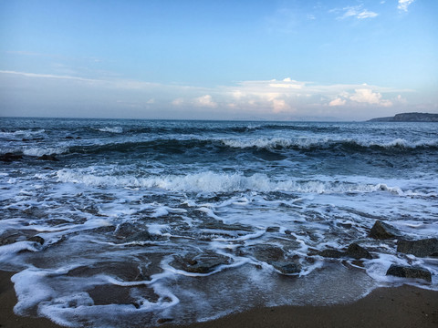 海浪沙灘海岸