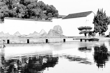 蘇州建筑線描 合成