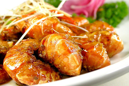 三文魚(yú)醬元寶蝦