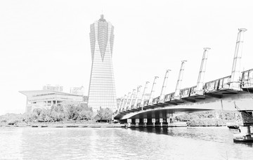 杭州建筑線描