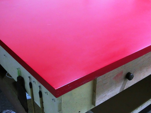 書(shū)畫(huà)手工裝裱大紅漆案