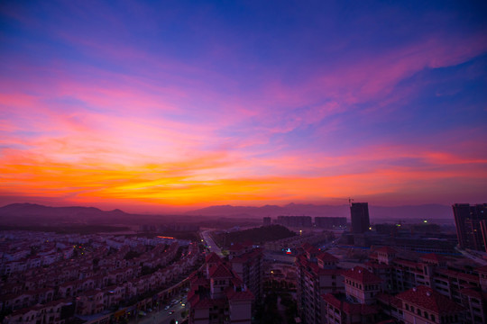 晚霞 夕陽(yáng)紅 晚景