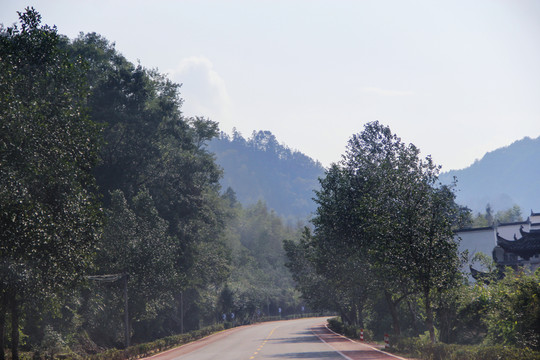 道路徽州村莊
