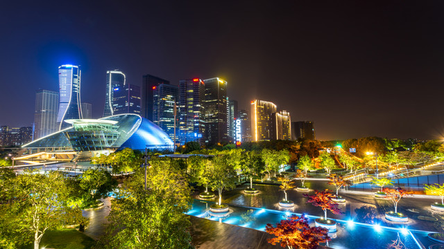 杭州CBD夜景