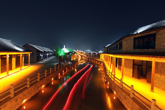 古村落夜景