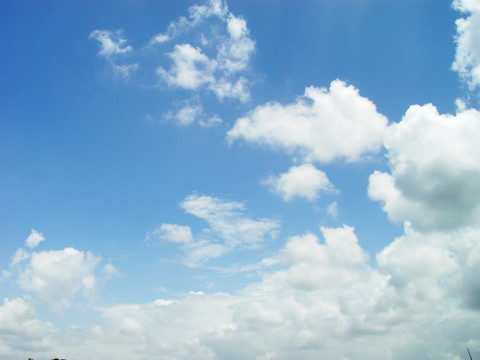 藍(lán)天白云天空云彩