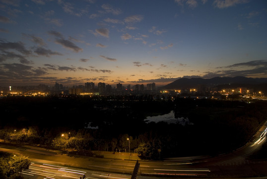 深圳洪湖公園夜景