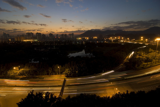 深圳洪湖公園夜景