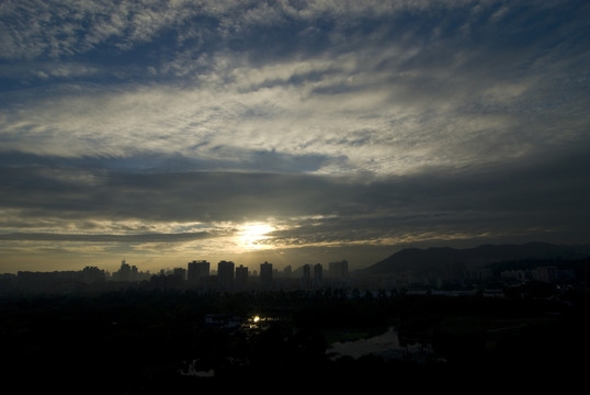 深圳洪湖公園夜景