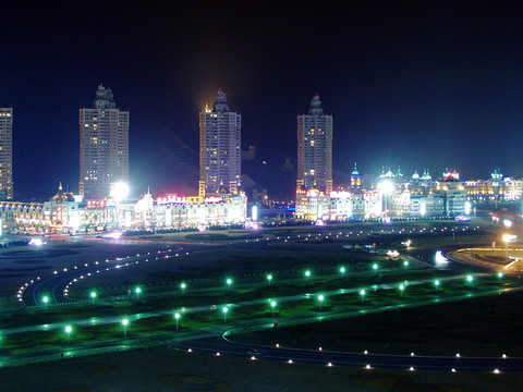 大連 星海廣場(chǎng) 夜景