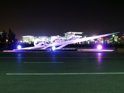 大連 星海廣場(chǎng) 夜景