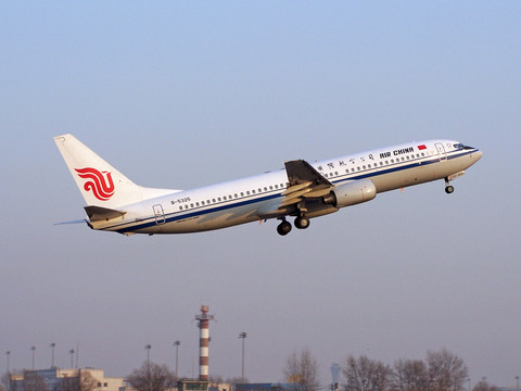中國國際航空 飛機 起飛