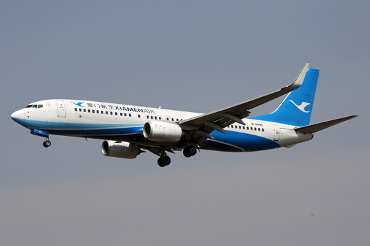 廈門航空 航班 飛機(jī)降落