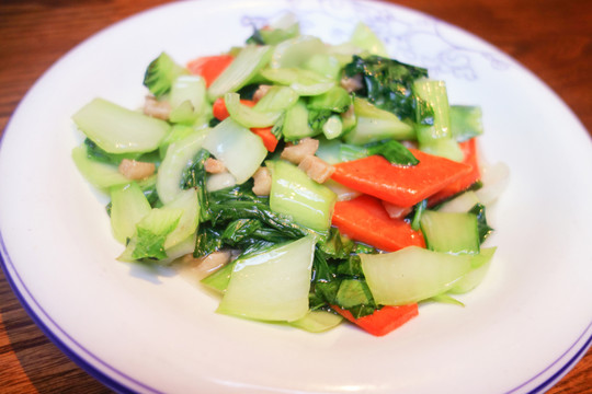 胡蘿卜炒青菜
