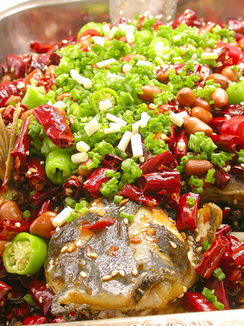 秘制烤魚(yú)特寫(xiě)
