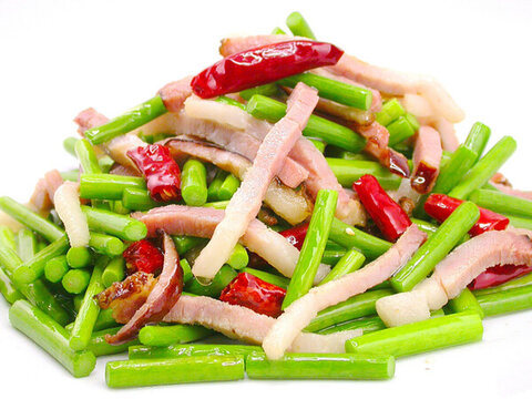 蒜苔炒臘肉
