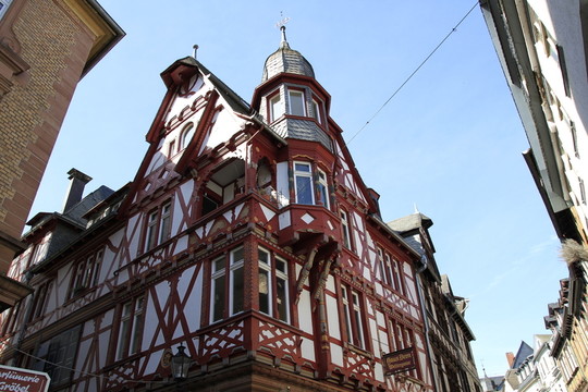 在馬爾堡altes fachwerkhaus