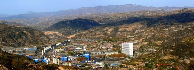 韓城桑樹坪鎮(zhèn)全景圖