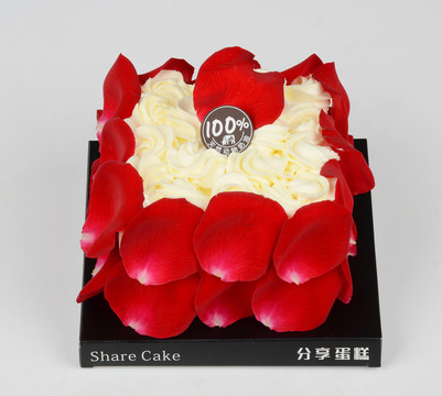 玫瑰生日蛋糕