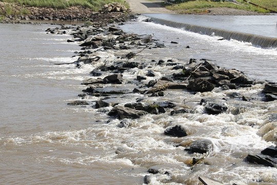 過水橋 河流 風景 野外 流水
