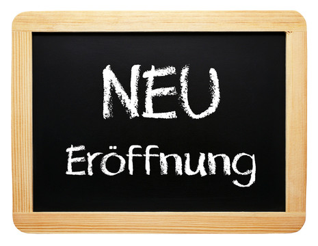 新的開幕 -  konzept tafel  -  freigestellt