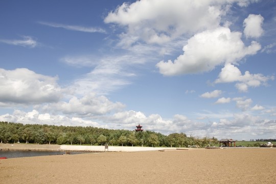 藍(lán)天 白云 青山 綠水 野外