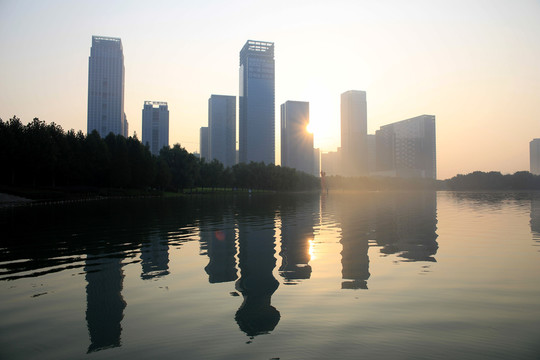天鵝湖早晨
