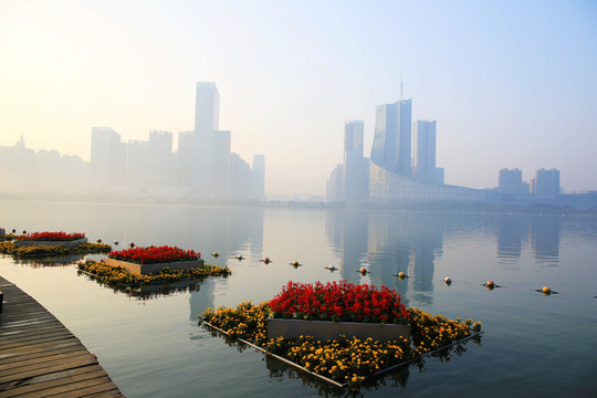 天鵝湖早晨