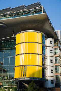 在potsdamer platz上的現(xiàn)代建筑