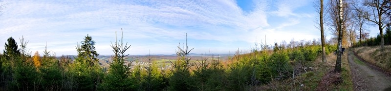 在rothaarsteig徒步旅行