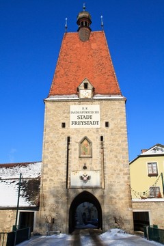 linzer tor，老城入口，freistadt，上奧地利