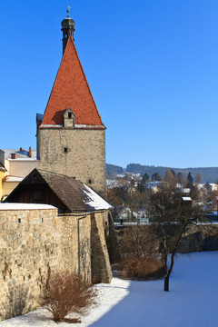 linzer tor，老城入口，freistadt，上奧地利