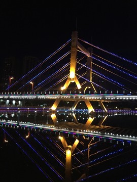 克拉瑪依河夜景