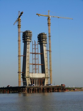 禹門口橋梁建筑