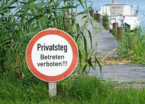 privatsteg  - 禁止進入