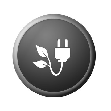 綠色電源按鈕