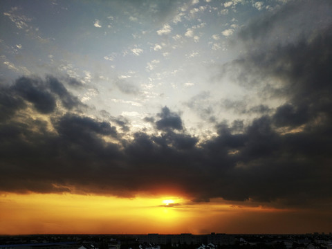 夕陽剪影