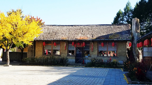 吉林官馬溶洞 仿古建筑